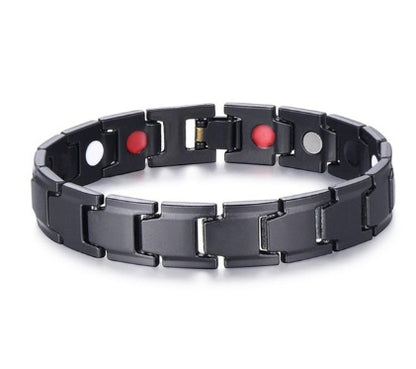 Bracelet 4 en 1 pour homme, magnétique, en titane, pour la santé et l'arthrite - LUXARAH