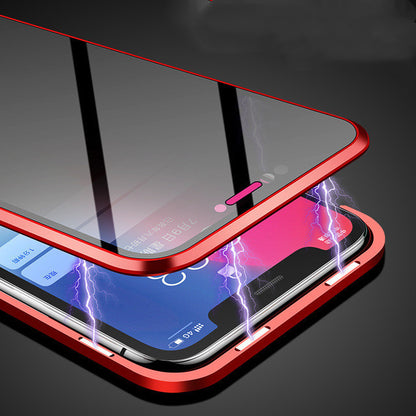 Coque de protection magnétique anti-regards pour téléphone