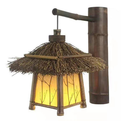 Lustre en bambou et rotin - LUXARAH