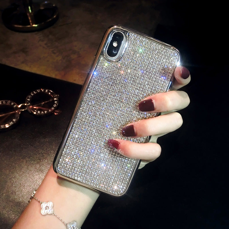 Coque de téléphone entièrement en diamant