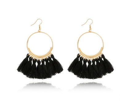 Boucles d'oreilles pendantes à grosses gouttes rondes