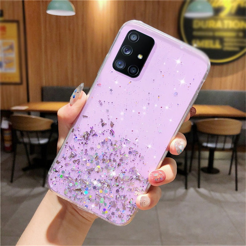 Coque de téléphone portable Samsung avec étoile rose dégradée