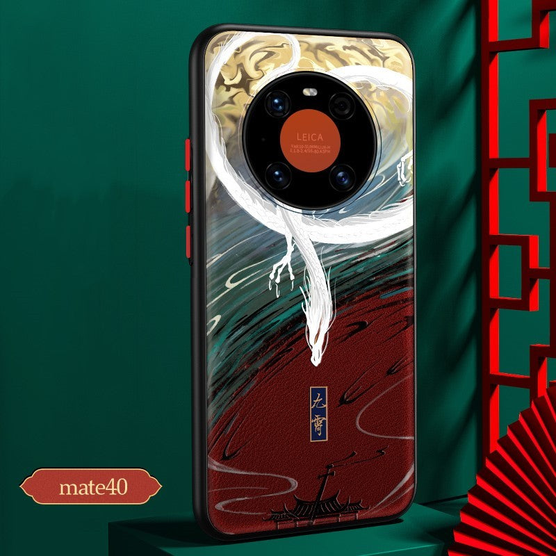 Coque de téléphone portable de style chinois pour Huawei Mate40