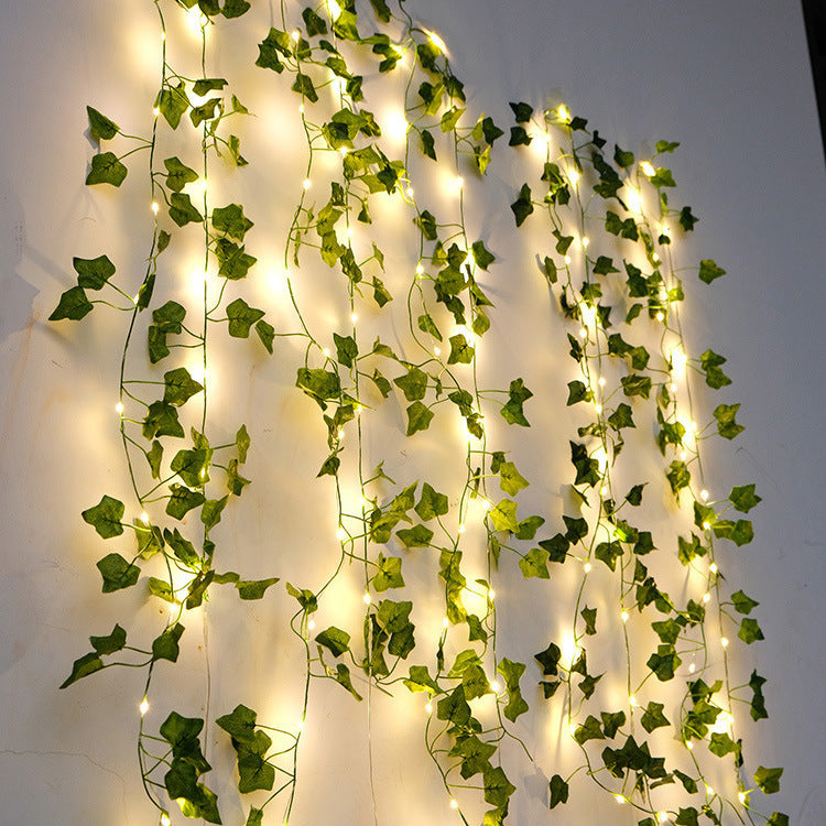 Guirlande lumineuse décorative en rotin pour cour extérieure - LUXARAH