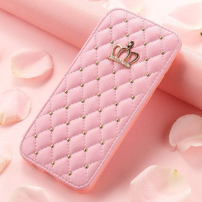 Étui en cuir Crown Card pour téléphone Samsung