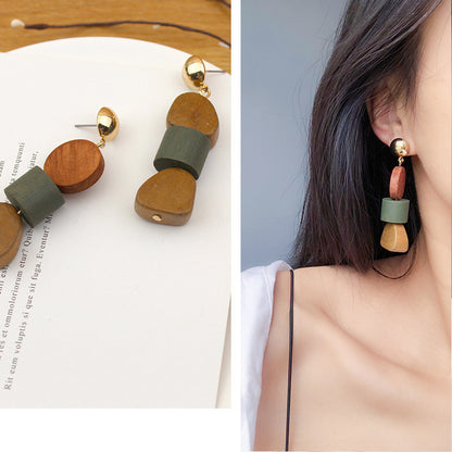 Boucles d'oreilles en rotin et paille - LUXARAH