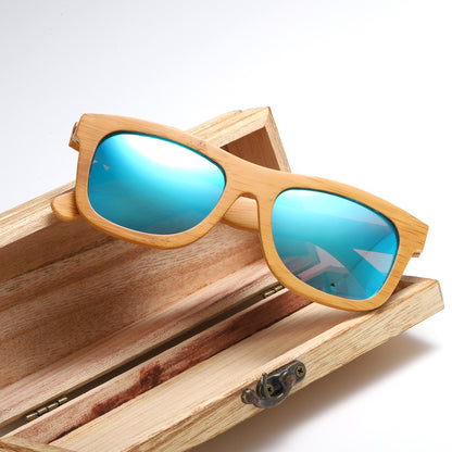 Nouvelles lunettes de soleil tendance en bambou