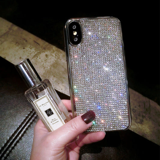 Coque de téléphone entièrement en diamant