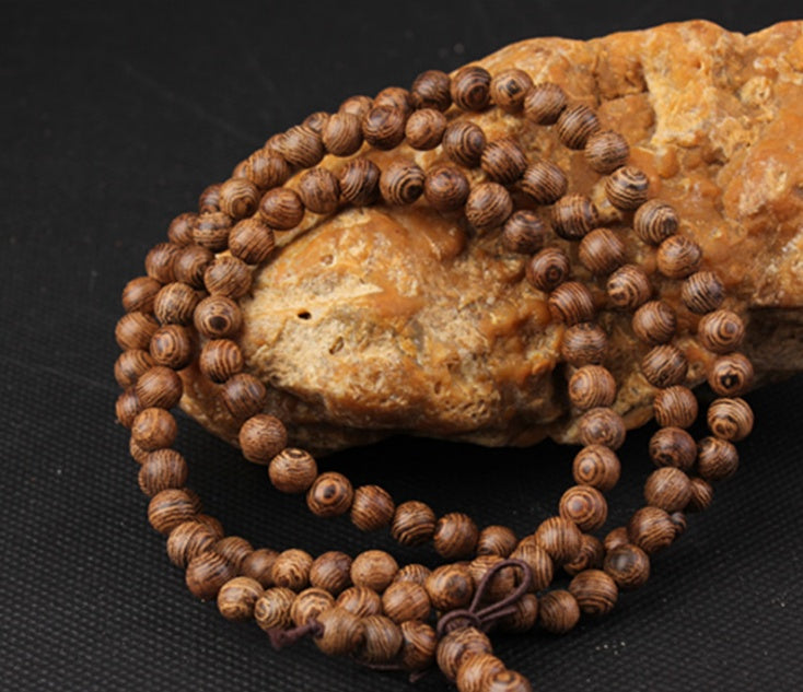 Bracelet en bois Shun Wenji, bracelet en bois de haricot Cliff, bracelet pour couple, bijoux pour hommes et femmes, bracelets 108 perles - LUXARAH