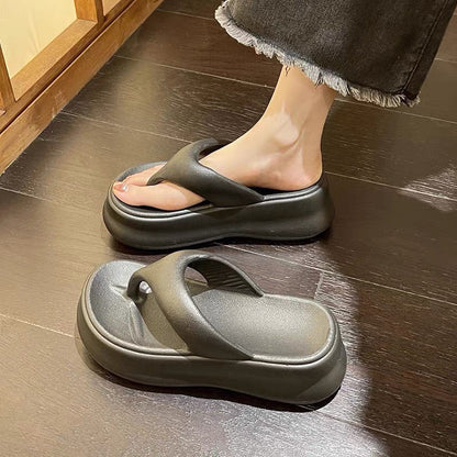 Tongs antidérapantes en EVA à semelles épaisses pour femmes