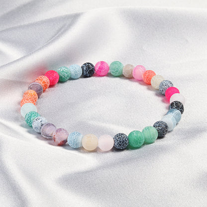 Bracelet énergétique givré et patiné - LUXARAH