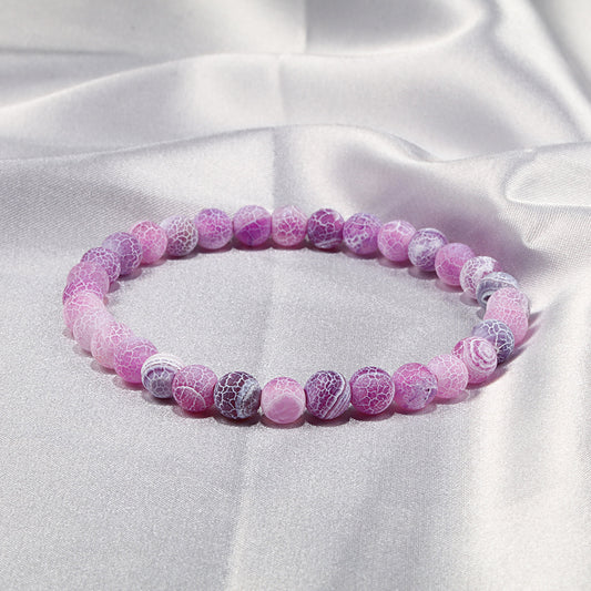 Bracelet énergétique givré et patiné - LUXARAH
