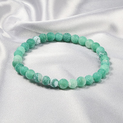 Bracelet énergétique givré et patiné - LUXARAH