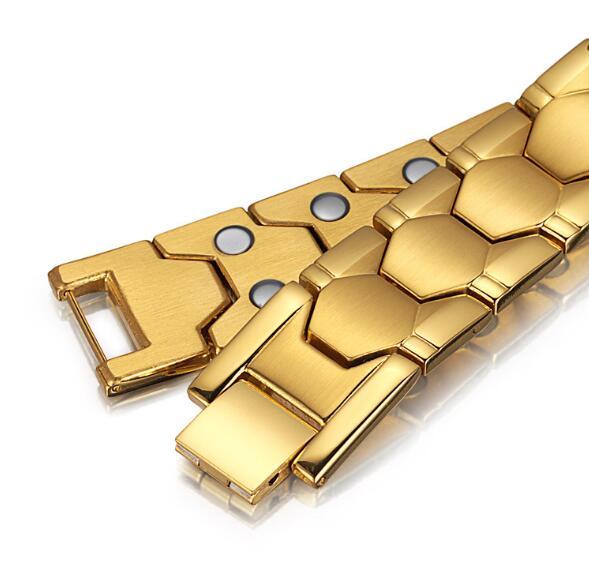 Bracelet 4 en 1 pour homme, magnétique, en titane, pour la santé et l'arthrite - LUXARAH
