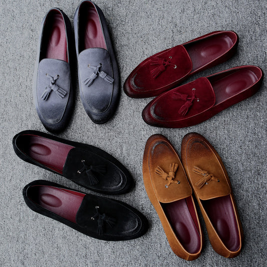 Chaussures en cuir Pea Shoes pour hommes - LUXARAH