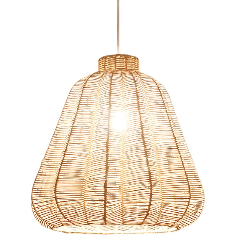 Lustre en rotin zen japonais artistique - LUXARAH