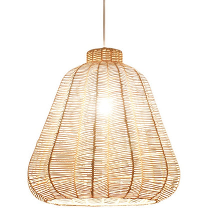 Lustre en rotin zen japonais artistique - LUXARAH