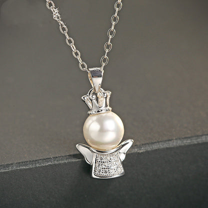 Colliers populaires avec pendentif en perles de coquillage d'ange personnalisées