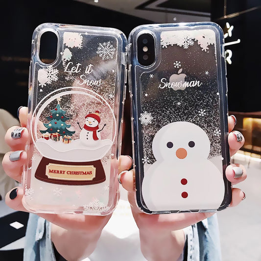 Compatible avec Apple, coque mobile, Snowflakes, Sands, Noël