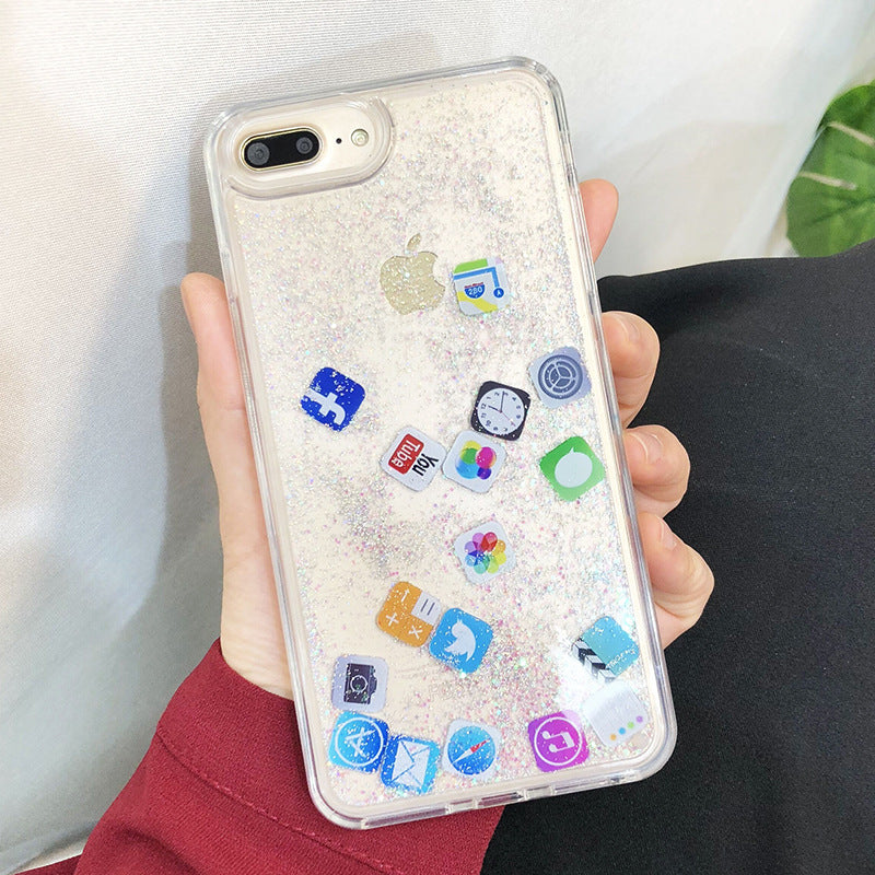 Compatible avec Apple, coque mobile, Snowflakes, Sands, Noël