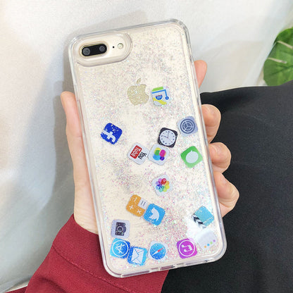 Compatible avec Apple, coque mobile, Snowflakes, Sands, Noël