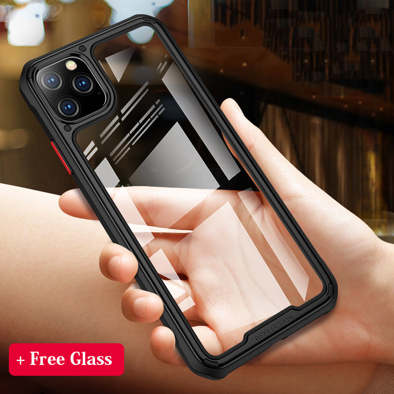 Étui en silicone transparent pour téléphone portable