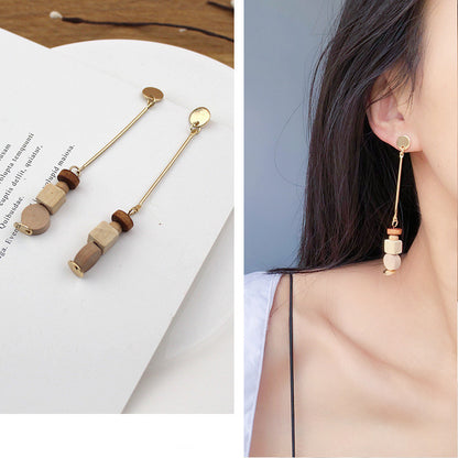 Boucles d'oreilles en rotin et paille - LUXARAH