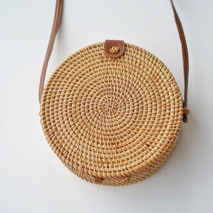 Sac tissé en rotin rétro à la mode - LUXARAH
