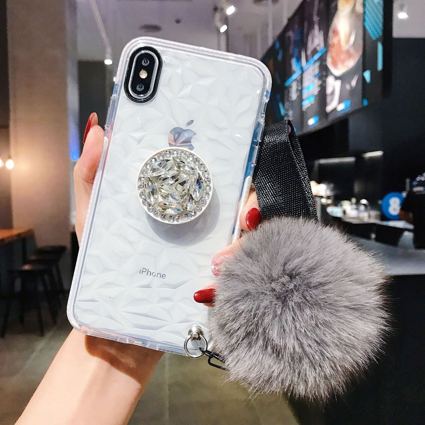 Étui de téléphone portable en diamant