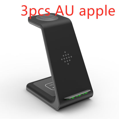 Station de charge rapide 3 en 1, support de chargeur sans fil, station de charge rapide sans fil pour support de téléphone