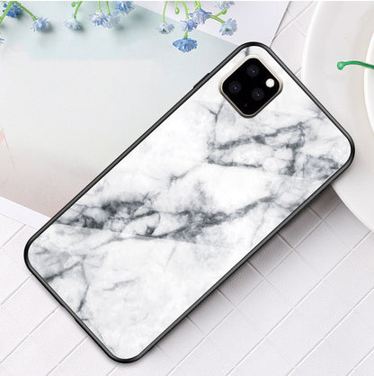 Coque de téléphone en verre marbré