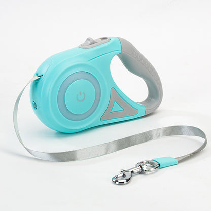 Laisse rétractable pour chien et collier Spotlight, corde de traction automatique pour chien et chat, pour petits et moyens chiens, produit pour animaux de compagnie - LUXARAH