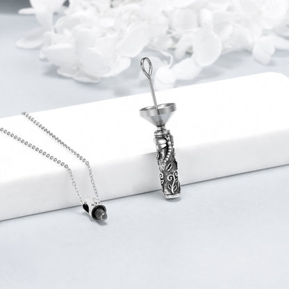 Colliers urnes libellule pour cendres en argent sterling 925