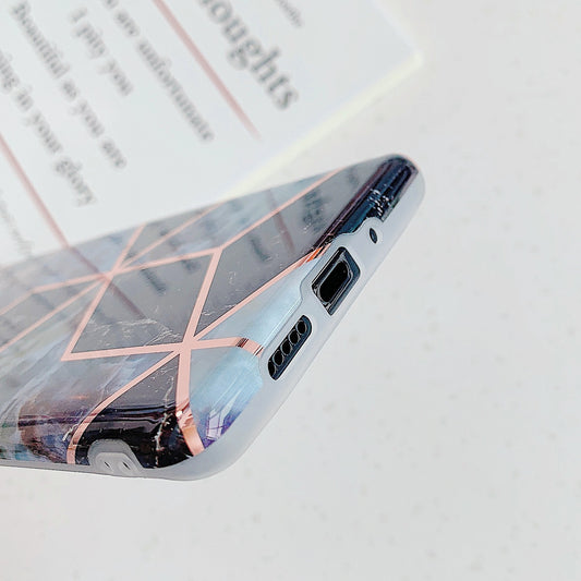 Étui de téléphone portable en marbre électrolytique