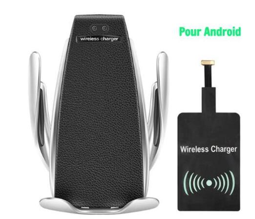 Chargeur sans fil pour voiture 10 W, induction, charge rapide sans fil, avec support de téléphone S5