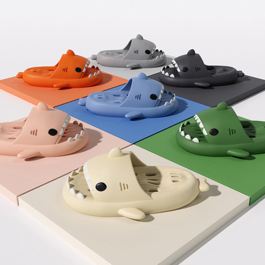 Chaussons requin avec trous de drainage, chaussures de douche pour femmes, séchage rapide, EVA, sandales de plage - LUXARAH