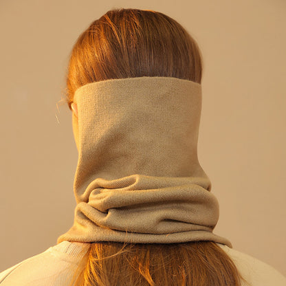 Masque facial 4 en 1, écharpe d'hiver en faux cachemire, foulard, chapeau tendance