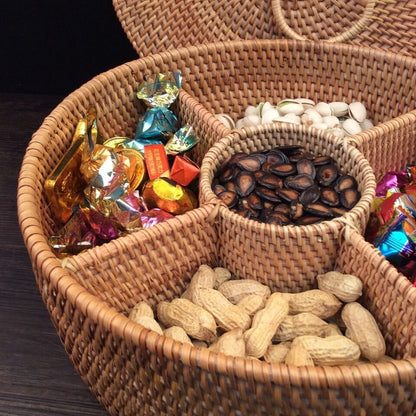 Panier de rangement à fruits en rotin tressé d'automne - LUXARAH