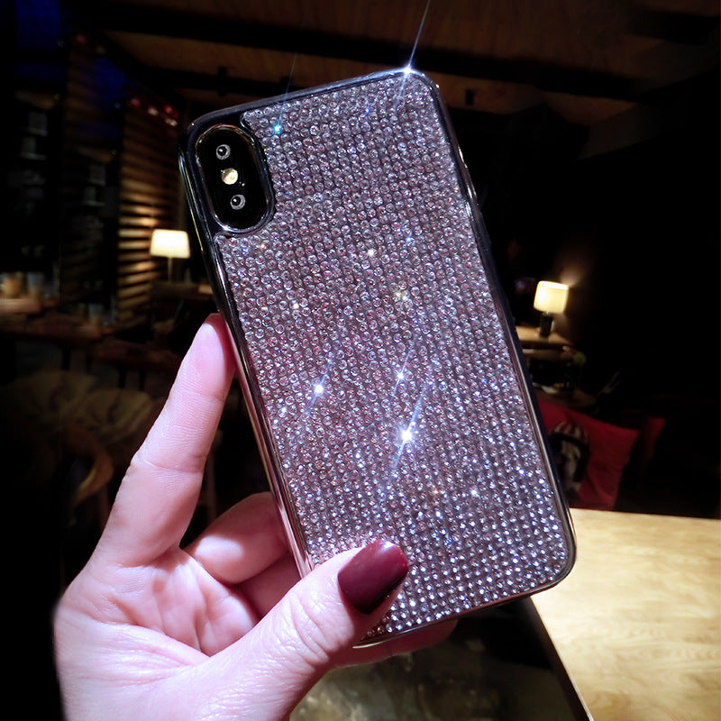 Coque de téléphone entièrement en diamant