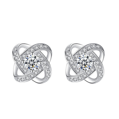Collier en argent sterling 925 pour femme, pendentif cœur éternel, mosaïque de zircons, cadeau