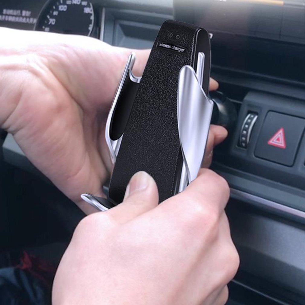 Chargeur sans fil pour voiture 10 W, induction, charge rapide sans fil, avec support de téléphone S5