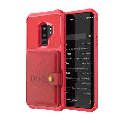 Étui portefeuille en cuir PU de luxe compatible avec Apple pour Samsung Galaxy S10 S9 Plus pour iPhone 6 6s 7 8 Plus X XS XR XX MAX