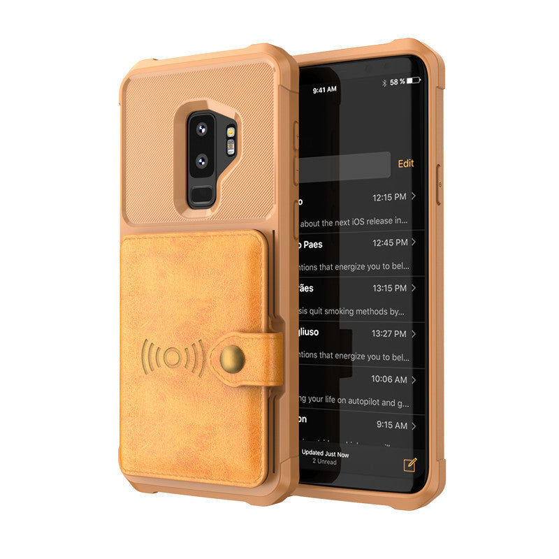 Étui portefeuille en cuir PU de luxe compatible avec Apple pour Samsung Galaxy S10 S9 Plus pour iPhone 6 6s 7 8 Plus X XS XR XX MAX