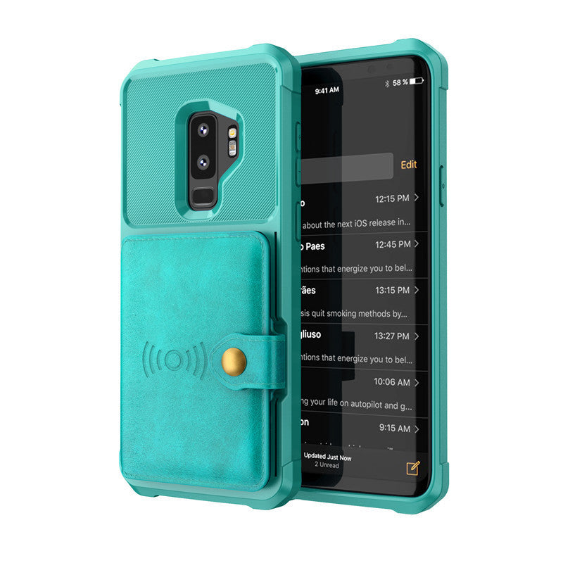 Étui portefeuille en cuir PU de luxe compatible avec Apple pour Samsung Galaxy S10 S9 Plus pour iPhone 6 6s 7 8 Plus X XS XR XX MAX