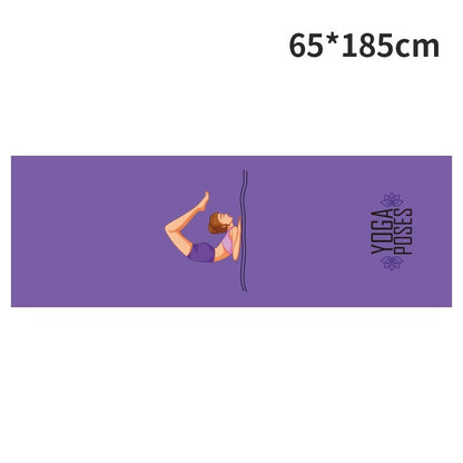 Serviette de yoga imprimée, serviette de yoga portable, serviette de yoga antidérapante et respectueuse de l'environnement - LUXARAH