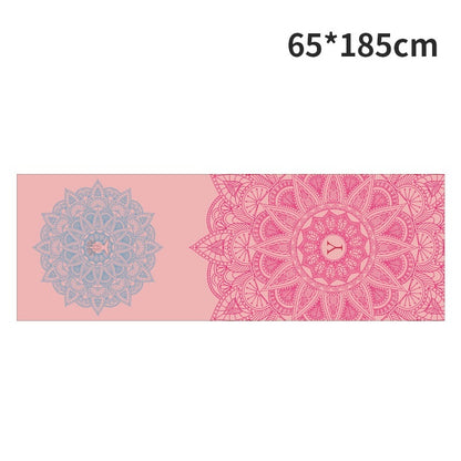 Serviette de yoga imprimée, serviette de yoga portable, serviette de yoga antidérapante et respectueuse de l'environnement - LUXARAH