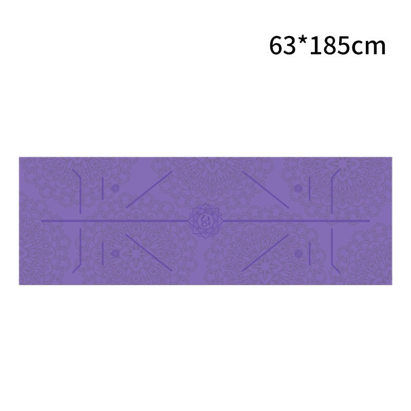 Serviette de yoga imprimée, serviette de yoga portable, serviette de yoga antidérapante et respectueuse de l'environnement - LUXARAH