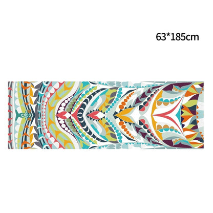 Serviette de yoga imprimée, serviette de yoga portable, serviette de yoga antidérapante et respectueuse de l'environnement - LUXARAH