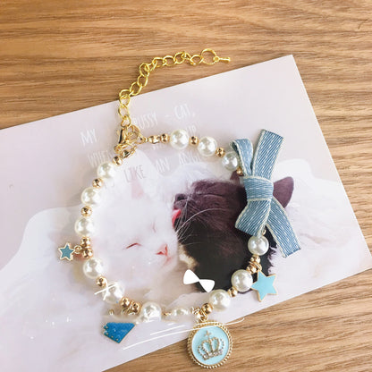 Collier de bijoux du Nouvel An pour animaux de compagnie, pendentif cloche, nœud papillon - LUXARAH