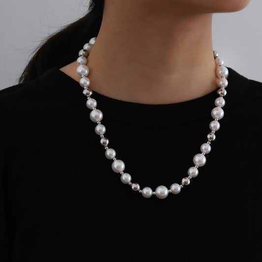 Colliers de perles à coutures colorées pour hommes et femmes
